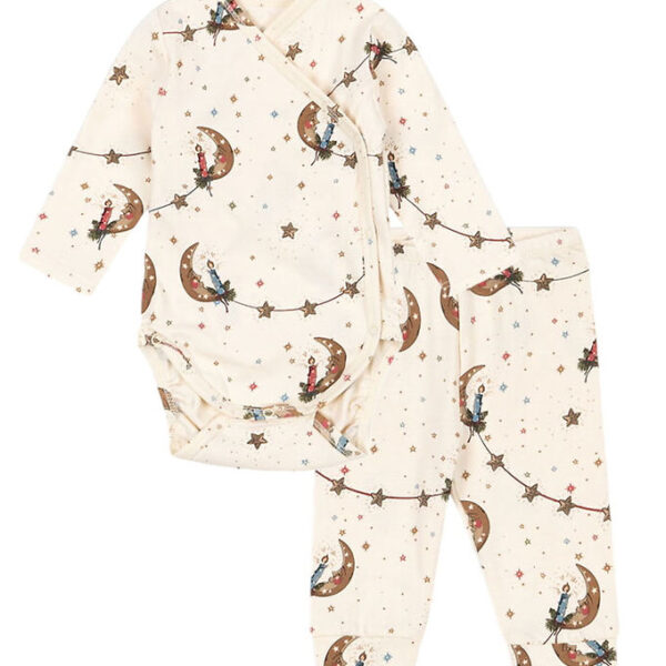 Konges Sløjd Sæt - Slå-om Body l/æ/Leggings - Luna