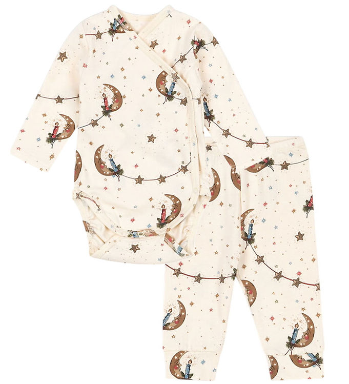 Konges Sløjd Sæt - Slå-om Body l/æ/Leggings - Luna