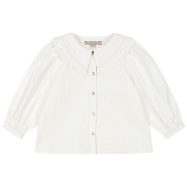 Konges Sløjd Skjorte - Coeur Collar - Optic White Konges Sløjd Skjorte - Coeur Collar - Optic White