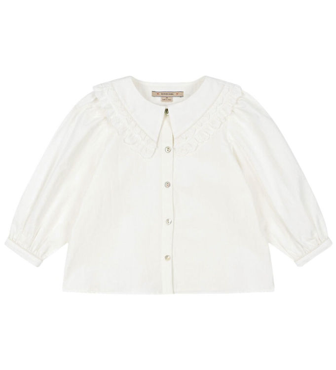 Konges Sløjd Skjorte - Coeur Collar - Optic White
