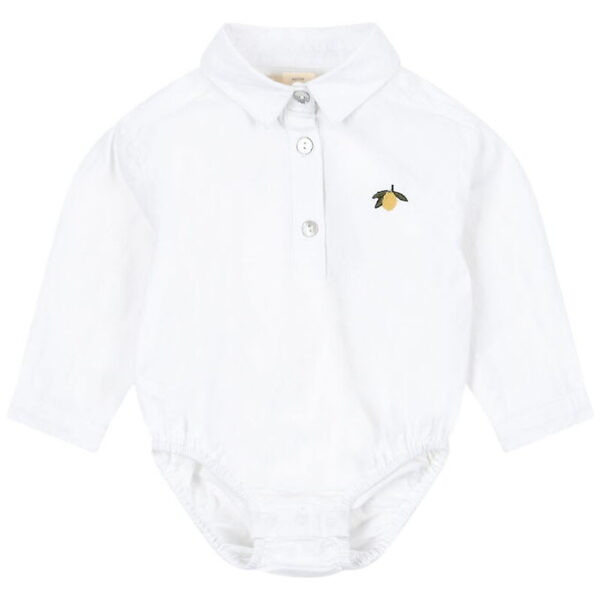 Konges Sløjd Skjortebody l/æ - Ray - Optic White Konges Sløjd Skjortebody l/æ - Ray - Optic White