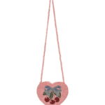 Konges Sløjd Skuldertaske - Beaded Heart - Amarena