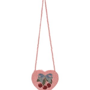Konges Sløjd Skuldertaske - Beaded Heart - Amarena