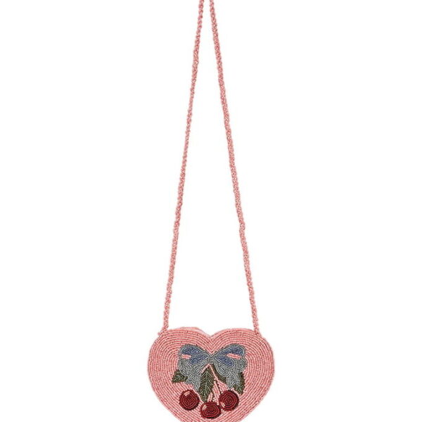 Konges Sløjd Skuldertaske - Beaded Heart - Amarena