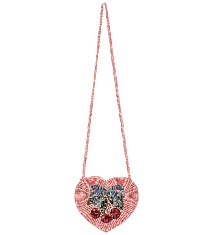Konges Sløjd Skuldertaske - Beaded Heart - Amarena