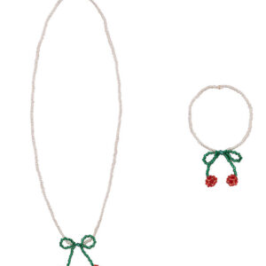 Konges Sløjd Smykkesæt - Armbånd/Halskæde - Cherry