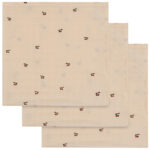 Konges Sløjd Stofbleer - 65x65 cm - 3-pak - Cherry