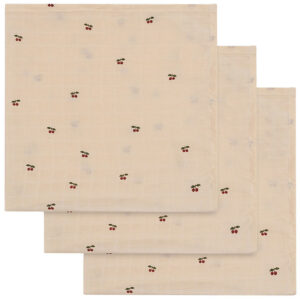 Konges Sløjd Stofbleer - 65x65 cm - 3-pak - Cherry