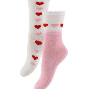 Konges Sløjd Strømper - Bambus - 2-pak - Heart