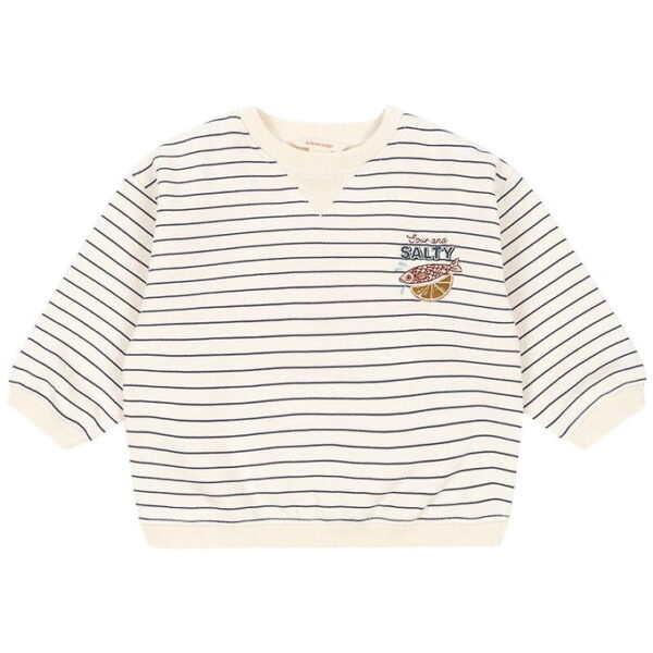 Konges Sløjd Sweatshirt - Amio - Captains Blue/Antique White Konges Sløjd Sweatshirt - Amio - Captains Blue/Antique White