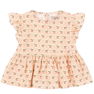 Konges Sløjd Top - Musselin - Coco - Cherry Pink Motif