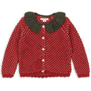 Strawberry uld cardigan (3 år/98 cm)
