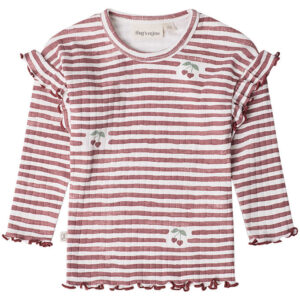 That's Mine Bluse - Rib - Jamilla - Love Berry Stripe