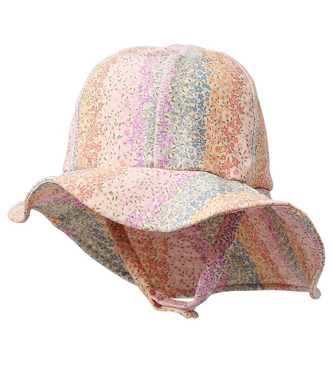 Wheat Badehat - UV40+ - Rainbow Flowers m. Velcro Wheat Badehat - UV40+ - Rainbow Flowers m. Velcro
