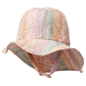 Wheat Badehat - UV40+ - Rainbow Flowers m. Velcro