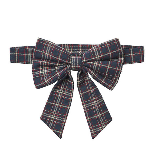 Wheat Bælte m. Sløjfe - Sonja - Navy Check