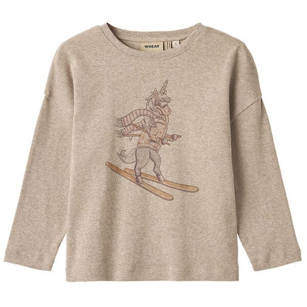 Wheat Bluse - Hanni - Gravel Melange