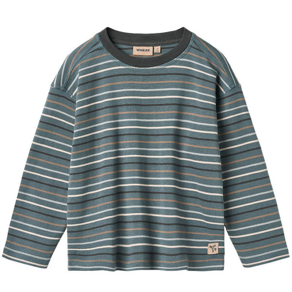 Wheat Bluse - Hans - Blue Multi Stripe