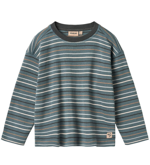 Wheat Bluse - Hans - Blue Multi Stripe