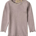 Wheat Bluse - Rib - Bomuld/Modal - Reese - Dusty Purple