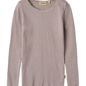 Wheat Bluse - Rib - Bomuld/Modal - Reese - Dusty Purple