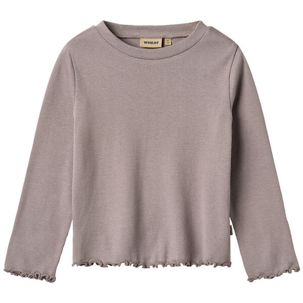 Wheat Bluse - Rib - Else - Dusty Purple