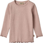Wheat Bluse - Rib - Ida - Rose Powder