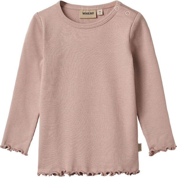 Wheat Bluse - Rib - Ida - Rose Powder