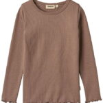 Wheat Bluse - Rib - Ida - Toffee Brown