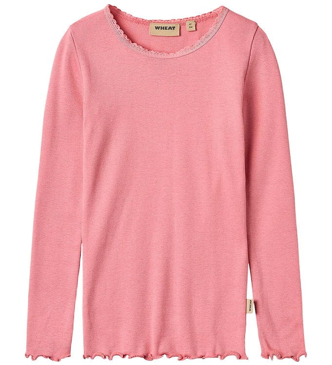Wheat Bluse - Rib - Reese - Soft Pink Wheat Bluse - Rib - Reese - Soft Pink
