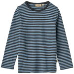 Wheat Bluse - Rib - Stig - Bright Blue Stripe