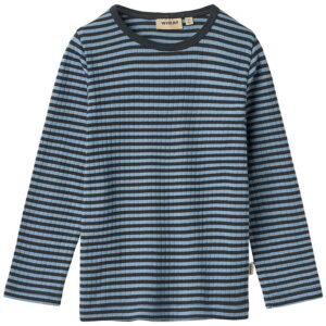 Wheat Bluse - Rib - Stig - Bright Blue Stripe