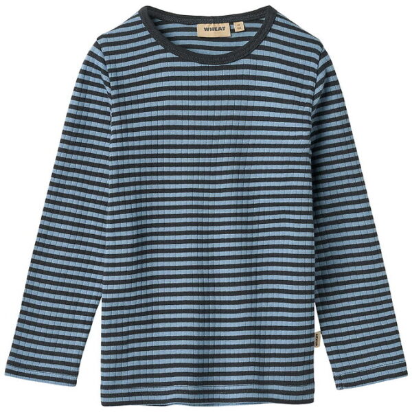 Wheat Bluse - Rib - Stig - Bright Blue Stripe