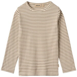 Wheat Bluse - Rib - Stig - Stone Stripe
