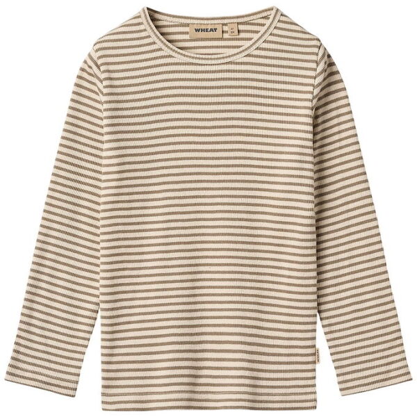 Wheat Bluse - Rib - Stig - Stone Stripe