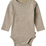 Wheat Body l/æ - Rib - Spencer - Gravel Melange