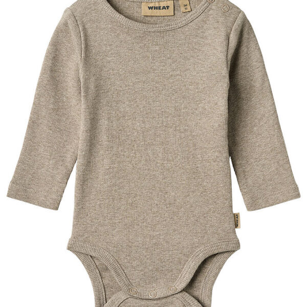 Wheat Body l/æ - Rib - Spencer - Gravel Melange