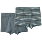 Wheat Boxershorts - 2-pak - Louis - Blue Multi Stripe