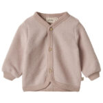 Wheat Cardigan - Uldfleece - Kari - Dry Rose