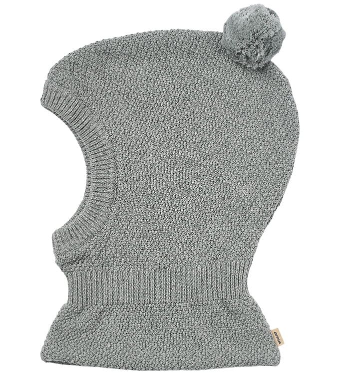 Wheat Elefanthue - 2-lags - Strik - Pomi - Grey Melange