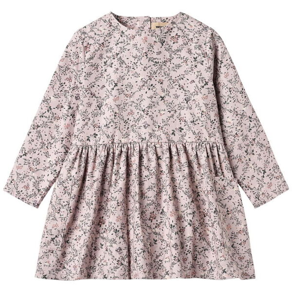 Wheat Kjole - Aima - Lilac Checked Flowers