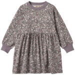 Wheat Kjole - Dorthea - Purple Stone Flowers