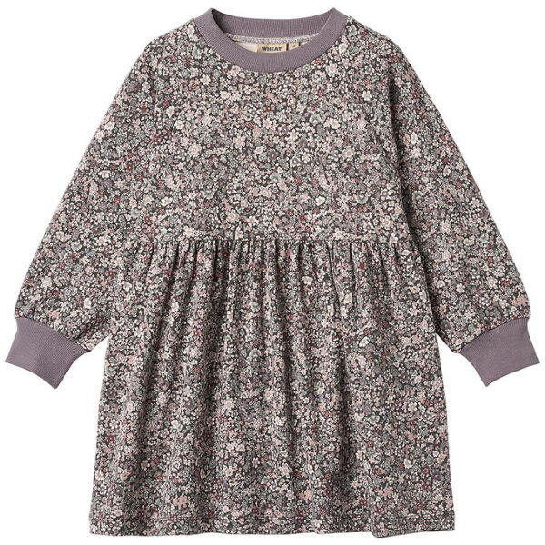 Wheat Kjole - Dorthea - Purple Stone Flowers