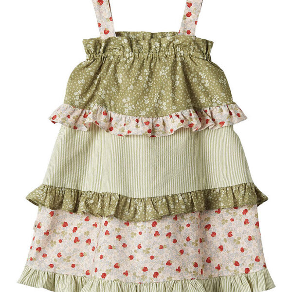 Wheat Kjole - Leah - Green Mix