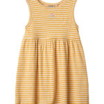 Wheat Kjole - Rib - Martha - Yellow Rib Stripe