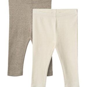 Wheat Leggings - Rib - 2-pak - Jules - Gravel Melange