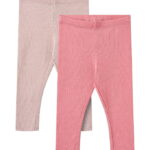 Wheat Leggings - Rib - 2-pak - Maddy - Soft Lilac