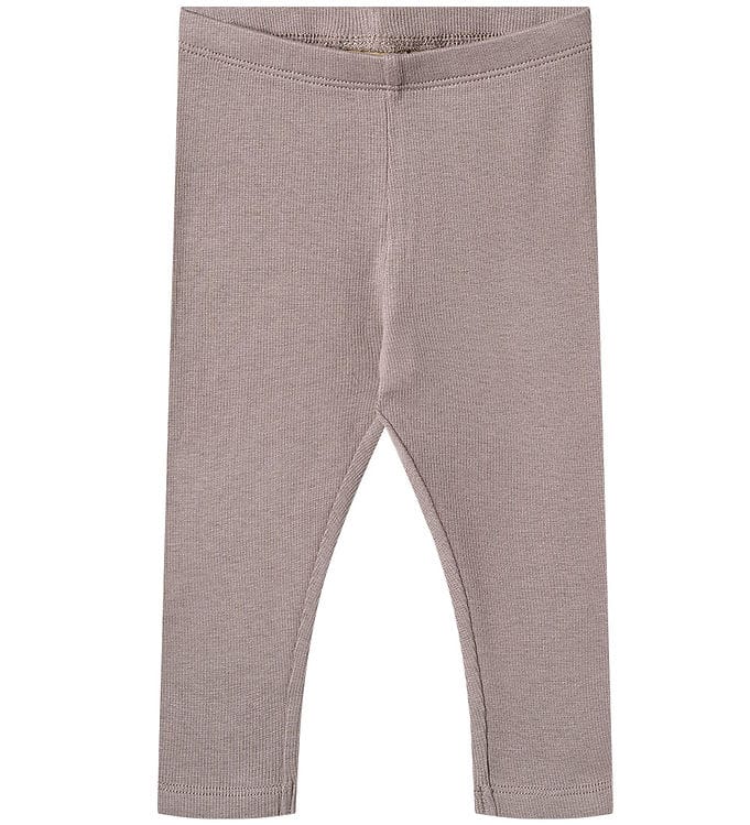 Wheat Leggings - Rib - Bomuld/Modal - Maddy - Dusty Purple