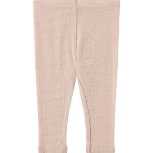 Wheat Leggings - Uld/Silke - Agi - Pale Lilac m. Hulmønster