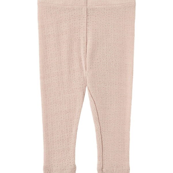 Wheat Leggings - Uld/Silke - Agi - Pale Lilac m. Hulmønster